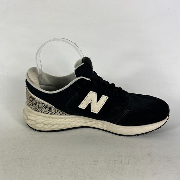 New Balance X-70 Sneakers Women's 8 Black White Lace Up Low Top Running Shoes - Picture 3 of 10